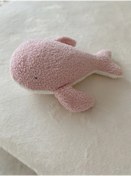 Resim Sevimli Balina Bebek Çocuk Uyku Arkadaşı Pembe/beyaz 38 Cm 