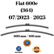 Resim Fiat 600e 364 2023 2024 2025 Uyumlu Ön Cam Silecek Süpürgesi Takımı 600/400mm Silbak Sb2416c 