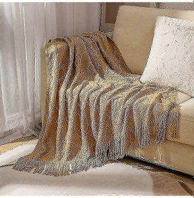 Resim Nordic Örgü Battaniye - Yumuşak, Dokulu Ve Sağlam, Avrupa'da Kanepe, Yatak Ve Noel Dekorasyonu İçin 150x230 Cm Cl-deve 