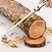 Resim Çok Amaçlı El Testeresi Seti - Ahşap İşleri, Bahçecilik ve Kendin Yap El Sanatları İçin - Ergonomik Tasarım, Dayanıklı SK5 Çelik Bıçaklı Hafif Plastik Sap, Elektrik Gerektirmez 