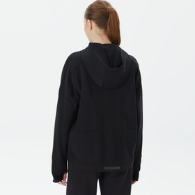 Resim Skechers 2XI-Lock Full Zip Kadın Siyah Eşofman Üstü 