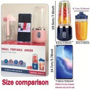 Resim Sinuoshop Mavi 430 Gram Kapasiteli Usb Şarj Edilebilir Taşınabilir Blender Smoothie Yapıcı 