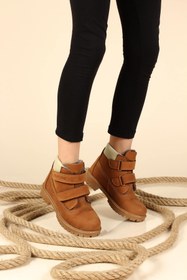 Resim Fast Step Hakiki Deri Kürklü Unisex Çocuk Worker Bot 006KFA1001 
