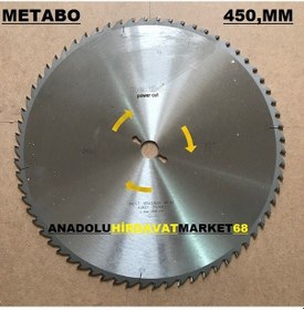 Resim Metabo 450 Mm Elmas Testere Sunta Mdf Ahşap Odun Kesme Testeresi 