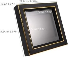 Resim CD Teşhir Kutusu ve Vinil Albüm Çerçevesi Duvara Asılabilir Müzik Albümü Koruyucu Kolay Kurulumlu ve Dikey Montaj Toz ve Çizik Önleyici Siyah Çerçeve 