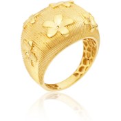 Resim Cevahir Gold Çiçek Figürlü Yüzük 