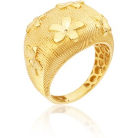 Resim Cevahir Gold Çiçek Figürlü Yüzük 