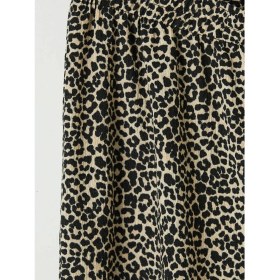 Resim LC Waikiki Lcw Kids Kahverengi Leopar Desenli Kız Çocuk Pantolon 