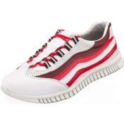 Resim Costo Shoes 45 - 46 - 47 - 48 -49 - 50 Amex Beyaz Büyük Numara Dana Derisi Rahat Geniş Kalıp Erkek Vip Spor Ayakkabı 