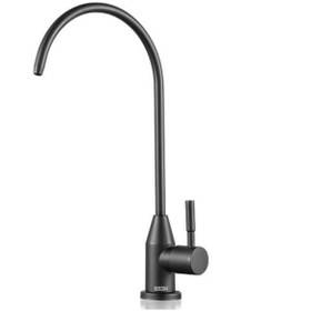 Resim Siyah Su Arıtma Musluğu Sus 304 Paslanmaz Çelik Lüks Musluk 