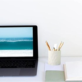 Resim Ganzhoushop Kalemlik Su Geçirmez Kalemlik Öğrenci Kırtasiye Masaüstü Süsleme Saklama Kutusubeyaz 