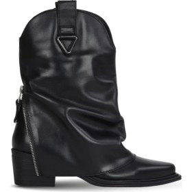 Resim Bueno Shoes Siyah Deri Kadın Topuklu Bot 39WB9419 39WB9419 