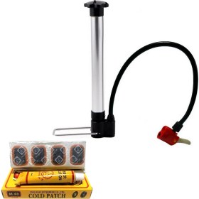 Resim Asn Pompa Knt 01 Çift Uçlu Alüminyum Pompa ve M48 Yama Seti Ekonomik Çözüm 