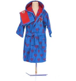 Resim Özdilek Superman Blue Lisanslı Çocuk Havlu Bornoz Seti 9/10 Yaş 