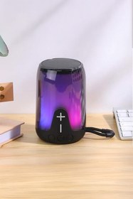 Resim Piranha 7835 Led RGB Kablosuz Bluetooth Hoparlör| USB & TF Kart Girişli | LED Işıklı Taşınabilir Ses 