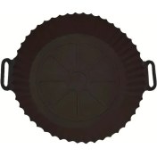 Resim Chuangyinshop 1 Adet Siyah Silikon Kızartma Tavası, Yapışmaz Pişirme Matlı, Isıya Dayanıklı Mutfak Ekipmanı 