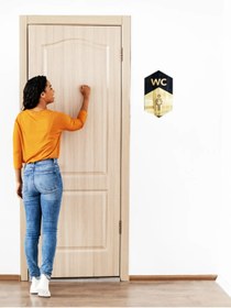 Resim mars tasarım TUVALET TABELASI – AHŞAP – PLEKSİ - KADIN VE ERKEK BANYO TABELALARI - RESTORANT – OTEL – KAFE - OKUL 