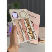 Resim Mi7a Haino Tekno G9 Rose Gold Akıllı Saat (3 Kordon ve 1 Bileklik) 