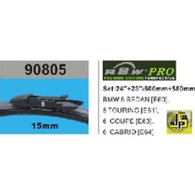 Resim Unıversal Silgi Paleti Banana X2 Bmw: 5 Series Sedan E60 2003-2010 600/580 Tk. - Rbw-90805 