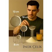 Resim shopwave Inox Süzgeç Seti - 3 Boy Çok Amaçlı Süzgeç 304 Çelik Profesyoneller İçin 