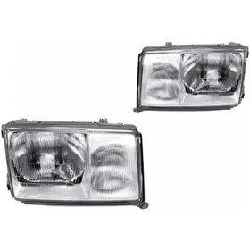 Resim Mercedes W124 Komple Far Lambası Sağ Sol Set Takım 1985-1993 