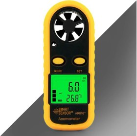 Resim Sevgift Smart Sensor AR 816 Rüzgar Hızı ve Sıcaklık Ölçer Anemometre 