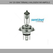 Resim Sentinel H4 12V 60-55W P43T Tırnaklı Halogen Far Ampülü 