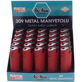 Resim Erzisepet Çakmak Erzi 309 Metal Manyetolu Çakmak 25'Li 
