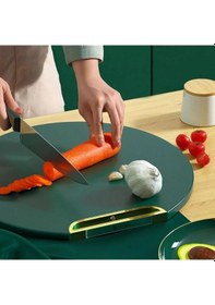 Resim Mutfak Sebze,meyve,et,balık,ekmek Doğrama Kesme Tahtası Standlı Kesim Panosu Çok Renkli 