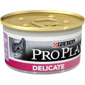 Resim Pro Plan Delicate Hindi Etli Konserve Yetişkin Kedi Maması 6 x 85 G 