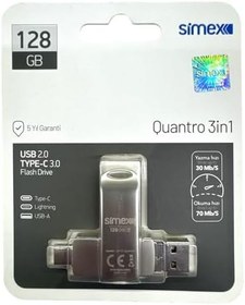 Resim Type C Flash Bellek Xiaomi Redmi Oppo Vivo Samsung Uyumlu 128 Gb Otg Usb TypeC Flash Bellek Disk 