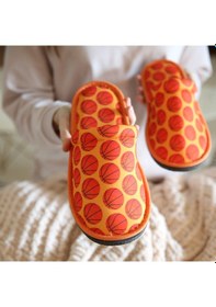 Resim Erkek Turuncu Basketbol Desenli Ev Terliği Turuncu 