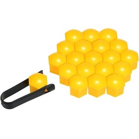 Resim Maiyame 19mm Universal Jant Somun Kapağı Seti - Abs Plastik, 7 Renk Seçeneği, 20 Adet + Çıkarma Aracı 