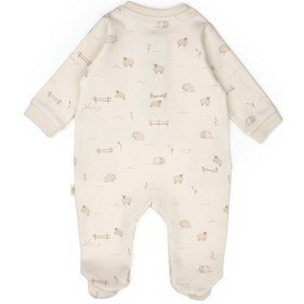 Resim Babycosy Organic Wear Bebek Tulum Şapka %100 Organik Pamuk , Bebek - Yenidoğan- Csy8182 Ekru 