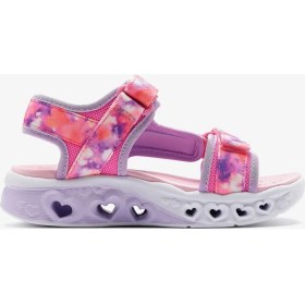 Resim Skechers Flutter Hearts Sandal-Blurry Love Büyük Kız Çocuk Pembe Işıklı Sandalet 303110L Pklv 