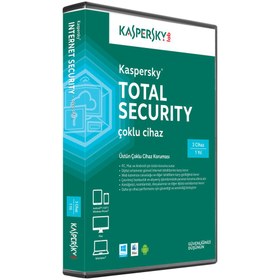 Resim Kaspersky Total Security MD 3 Kullanıcı 1 Yıl Antivirüs Programı 