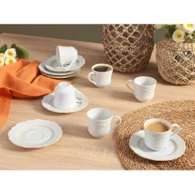 Resim Boya Yaldız 6 Kişilik Kahve Takımı 85CC 
