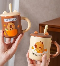 Resim Tatlı Capybara Temalı Seramik Kupa 
