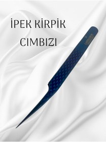 Resim Lashlusion Mavi Ipek Kirpik Ayırıcı Cımbız Paslanmaz Çelik Hafif Gövdeli Tam Kapanan Wolume Cımbız 