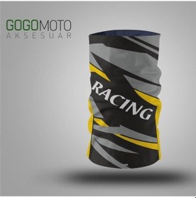 Resim Gogo Buff/boyunluk 029 Racing Gri Sarı Siyah 