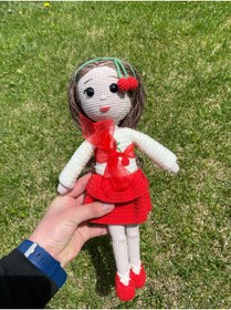Resim Innovate Store Amigurumi Kiraz Bebek Çocuklar ve Bebekler İçin El Örmesi Sağlıklı Oyuncak 