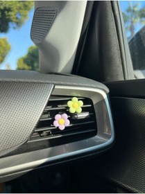 Resim Tanem Otomobil Klima Süsü Ikili Çiçekler Ve Oto Koku Çiçekler Pembe Papatya Ikili Ve Oto Koku Uyumlu 