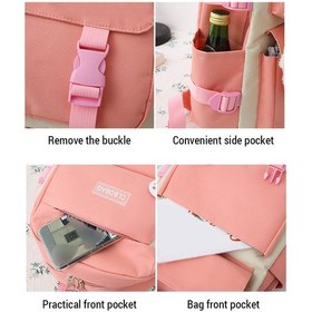 Resim Geeksen Açık Çanta Dört Parçalı Set Sırt Çantası Büyük Kapasiteli Trend Günlük Çanta Sırt Çantası S Mor 