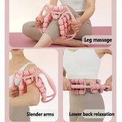 Resim 29 Tekerlekli Pembe Bacak Masaj Cihazı ve Kas Ruhu Rulosu - Zayıflama, Topuk Gerilimi ve Rahatlık için Çok Fonksiyonlu Fitness Aracı, Dayanıklı ABS Malzeme, Ev Egzersizleri ve Stres Azaltımı için Mükemmel 