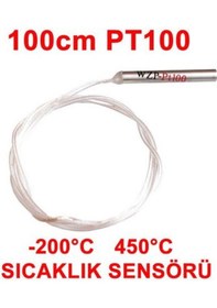 Resim Çin Wzp-pt100 ,m4-31mm 2-kablo/100cm Pt100 Bayonet Isı Sensör 