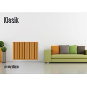 Resim Alüminyum Panel Radyatör Klasik 450x7 Ral 7016 Antrasit Gri 