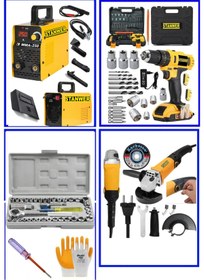 Resim STANWER Germany Technology 250 Amper Ark. Kaynak Makinası Matkap Ve Taşlama X Model Stwset 