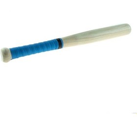 Resim Beyzbol Sopası 50 CM Dişbudak Ağacından Kırılmaz Mavi Sargılı Mavi 