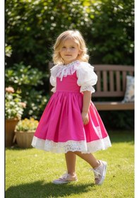 Resim Ga&La Gala Yakası Dantelli Çocuk Elbise Pembe 