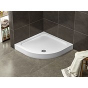 Resim Stina Blu 120x120 Oval Monoblok Duş Teknesi 